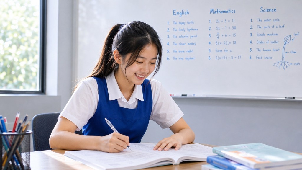 Three students studying together in an eduKate small-group classroom.